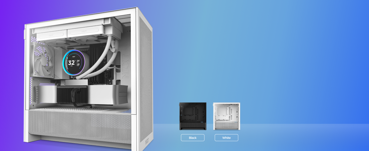 NZXT H3 Flow: Корпус для ПК Micro-ATX з оптимізованим повітряним потоком, 120мм вентилятор, підтримка Full-Size GPU, радіатори 280мм/240мм, чорний