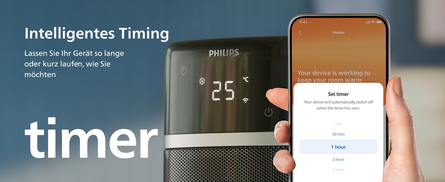 Теплова завіса-обігрівач Philips Smart 5000 серії, 2000 Вт, чорний