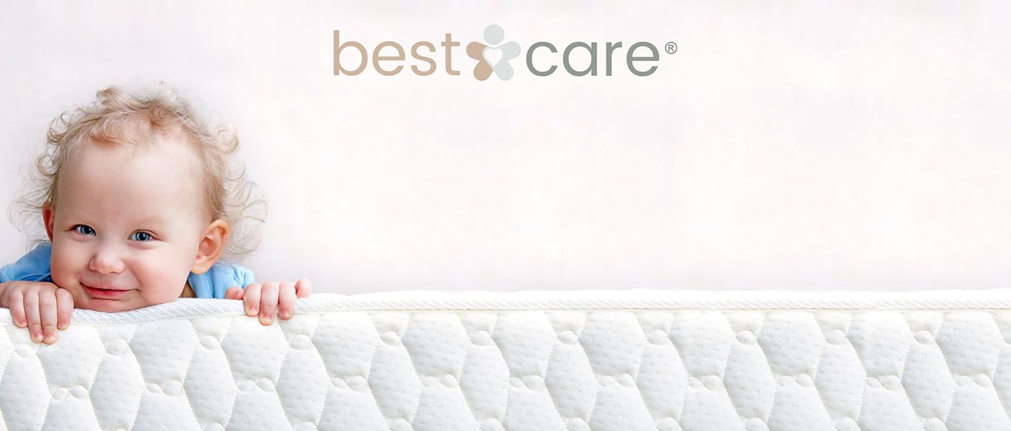 Дитячий матрац BestCare Aero 50x89 см для овальної колиски та ліжечка, алое вера, оптимальна вентиляція, знімний чохол, сертифікат Oeko-TEX