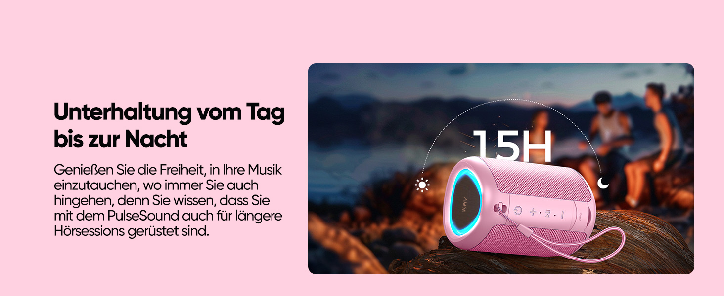 Портативна Bluetooth колонка AY з підсвіткою, IPX5 водостійка, AUX/TF картридер, стерео-паринг, 24 год роботи від акумулятора, для дому та відпочинку на природі (зелена)