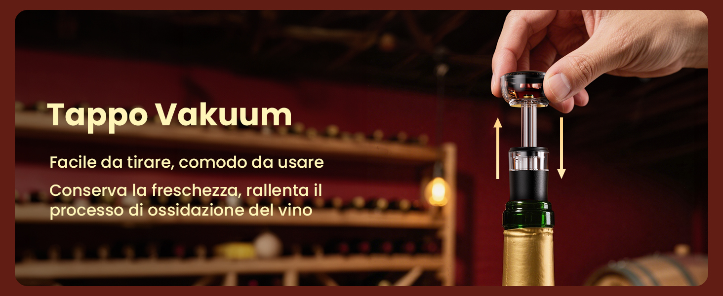 Електричний відкривачка для вина GHB 6-в-1 з USB-зарядкою, різець фольги, виливає вино та вакуумний затвор - ідеальний подарунок для поціновувачів вина (8-в-1)