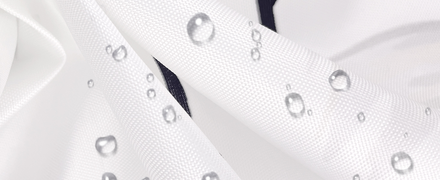 Штора для душу Weizenohr 180x200 см, з утяжеленим краєм, антигрибкова, водовідштовхувальна, поліестер, з кільцями (1 шт)