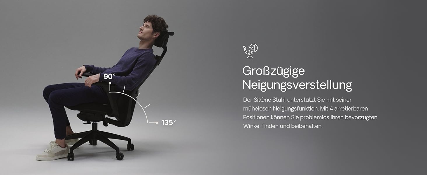 Офісний стіл Desktronic з регулюванням висоти та підтримкою попереку | Ергономічний крісло для офісу з дихаючою тканиною, широке сидіння, сірий SitOne