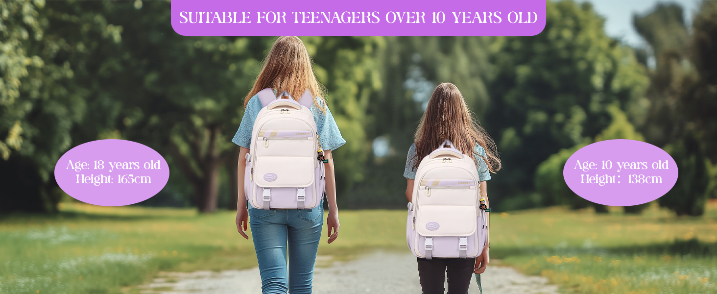 Шкільний рюкзак IvyH для підлітків, великий водонепроникний, зелений, для дівчаток та хлопчиків, 3-9 клас, старша школа, коледж, подорожі