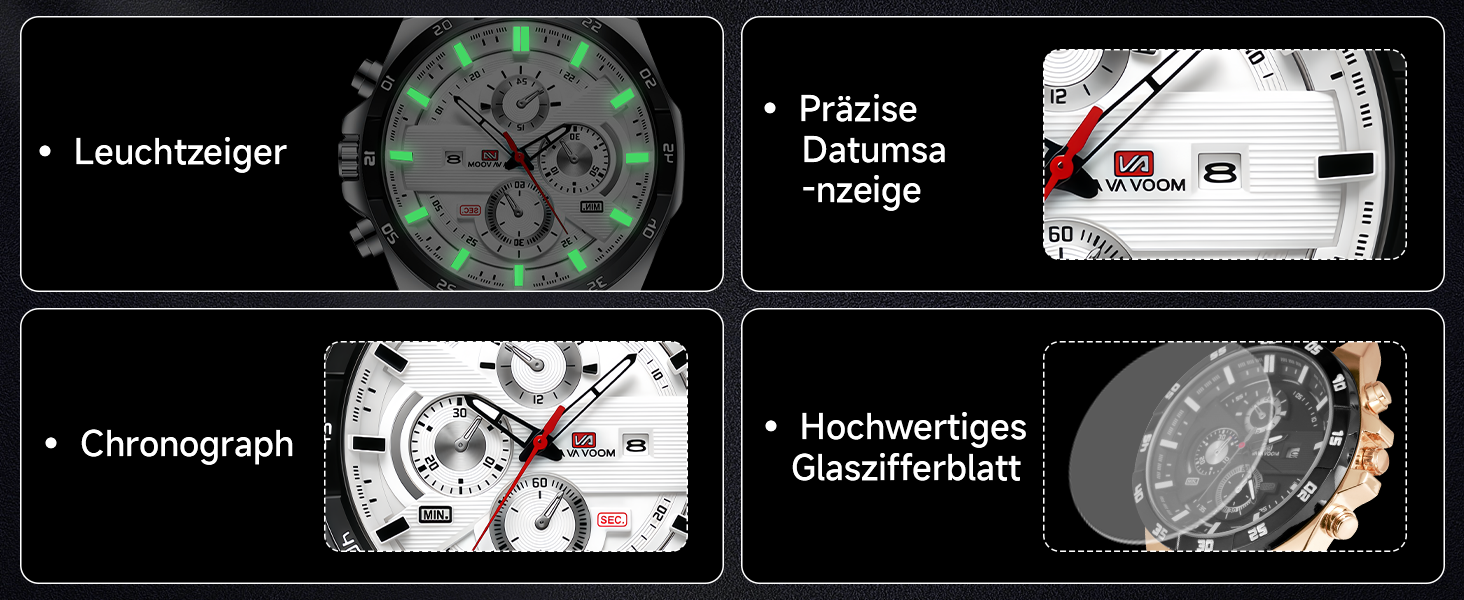 Годинник чоловічий OFF-CUP з датою, кварцовий хронограф, коричневий ремінець з натуральної шкіри. Елегантний аксесуар для чоловіків, casual та business стилю. Прекрасний подарунок.