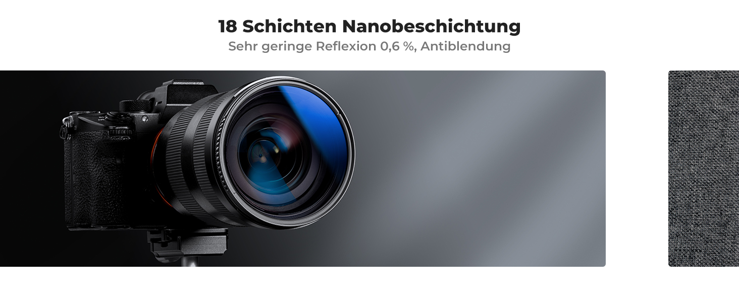 Поляризаційний фільтр K&F Concept 58mm CPL з багатошаровим покриттям для об'єктивів фото- та відеокамер, стрічка для фіксації кришки об'єктива, універсальна кришка об'єктива (Nano-Klear)