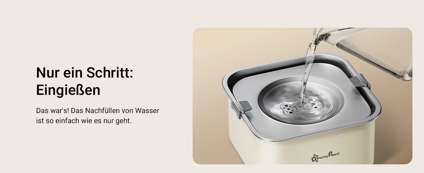 Миска для собак DownyPaws 3L, неркає, з нержавіючої сталі, чорна. Для дому та вулиці, запобігає розбризкуванню води.