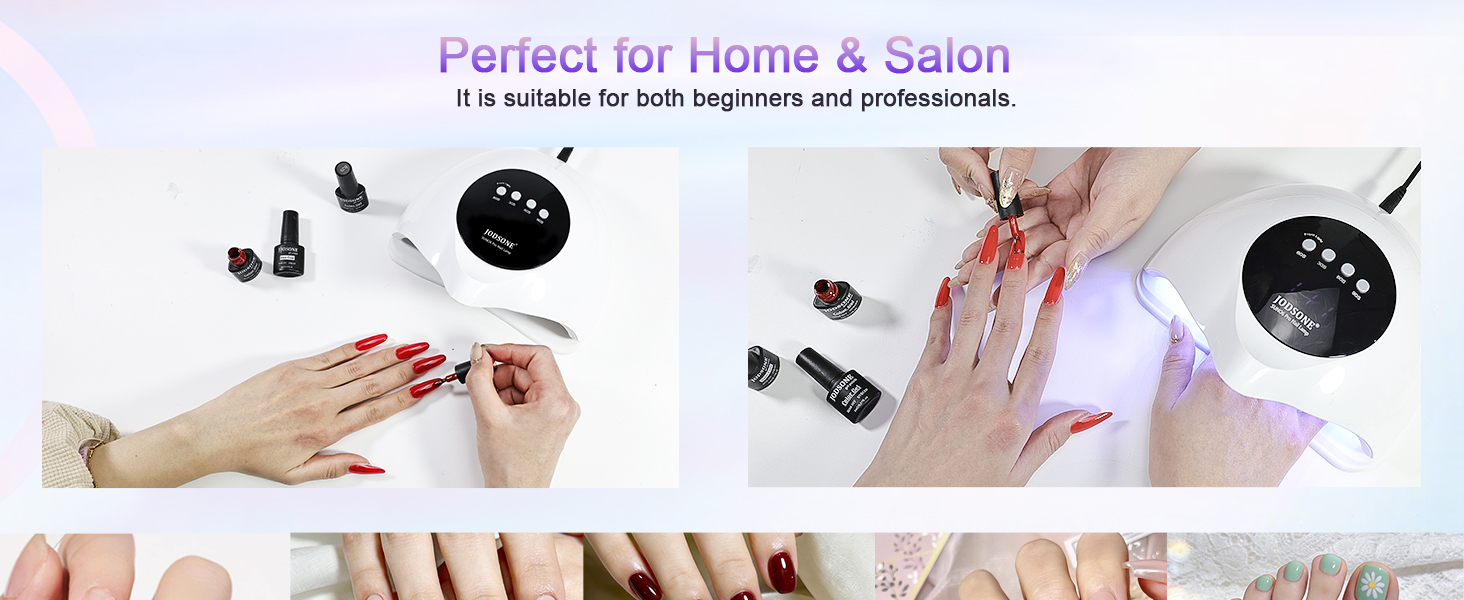 JODSONE 320W UV LED лампа для нігтів з автосенсором, 72 світлодіодів, 4 таймери (10/30/60/99s) – професійний нагрівач для гель-лаку, гелевих та акрилових нігтів, підходить для пальців та ніг