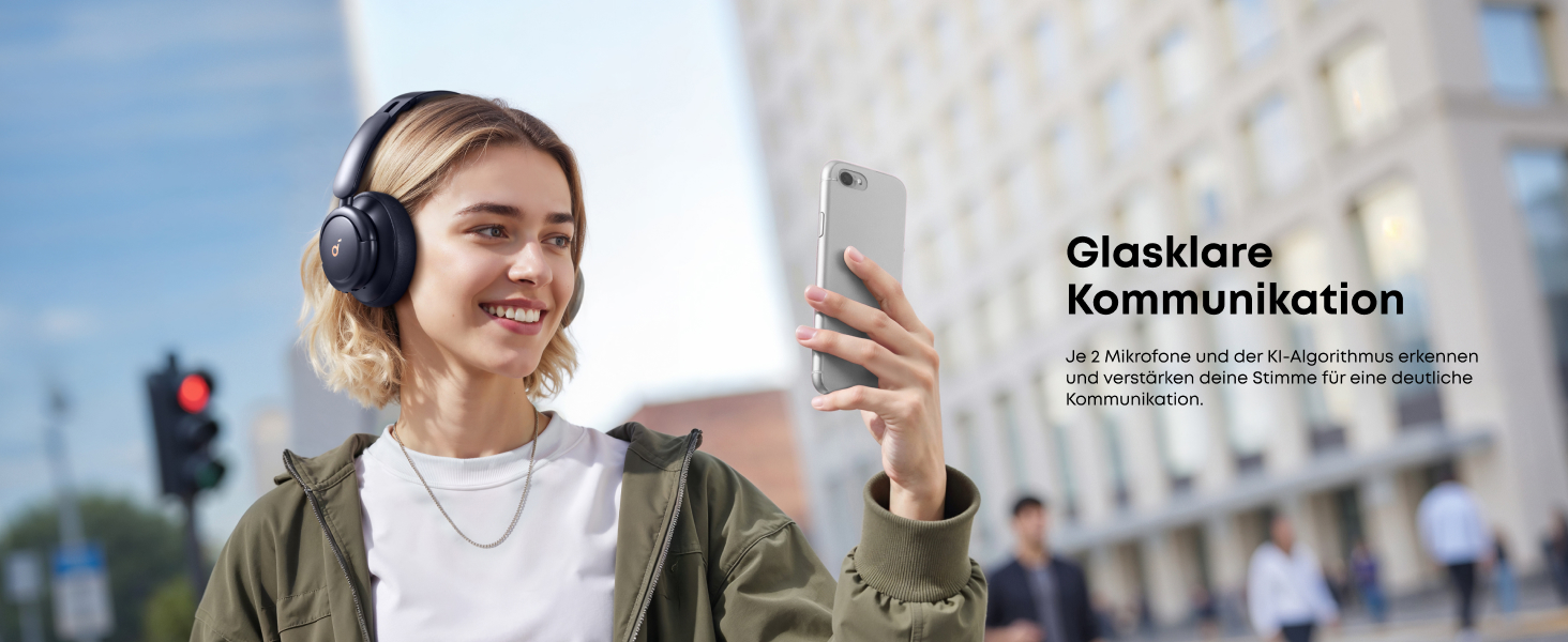 Soundcore Q30 - Бездротові навушники з активним шумозаглушенням, Bluetooth, Hi-Res звук, 40 годин роботи, блакитні