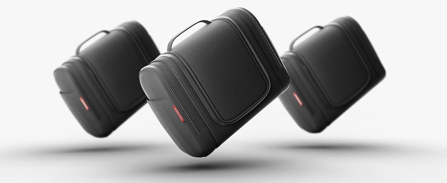 Чоловіча/Жіноча/Дитяча косметичка-органайзер XXL, 9 літрів, 3-в-1, водонепроникна, чорна