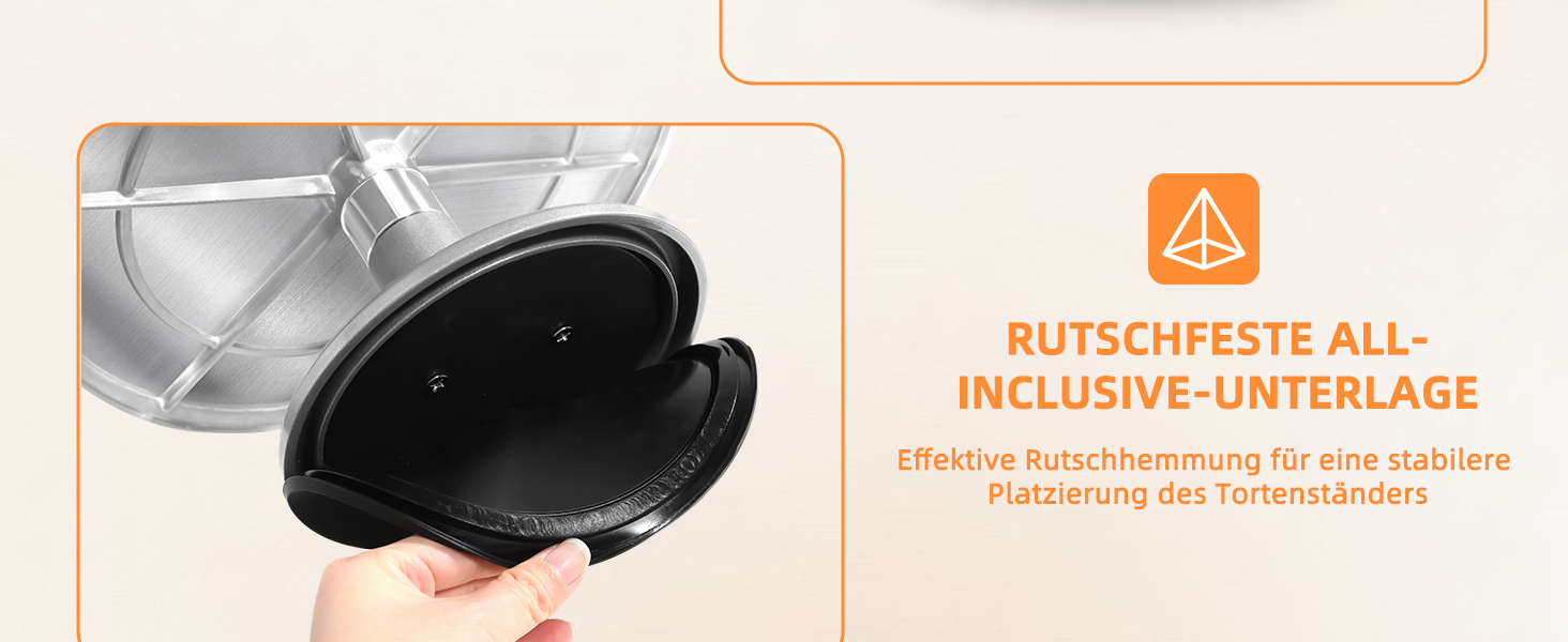 Поворотний підставка для тортів, Uten - поворотний стенд для випічки, торти, декор, алюміній