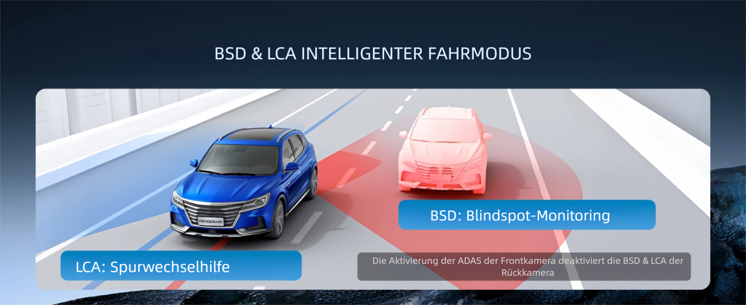 Відеореєстратор TECXERLLON 4K з ADAS, GPS, WDR, G-сенсором та нічним баченням, 24/7 парковка, 128GB карта в комплекті