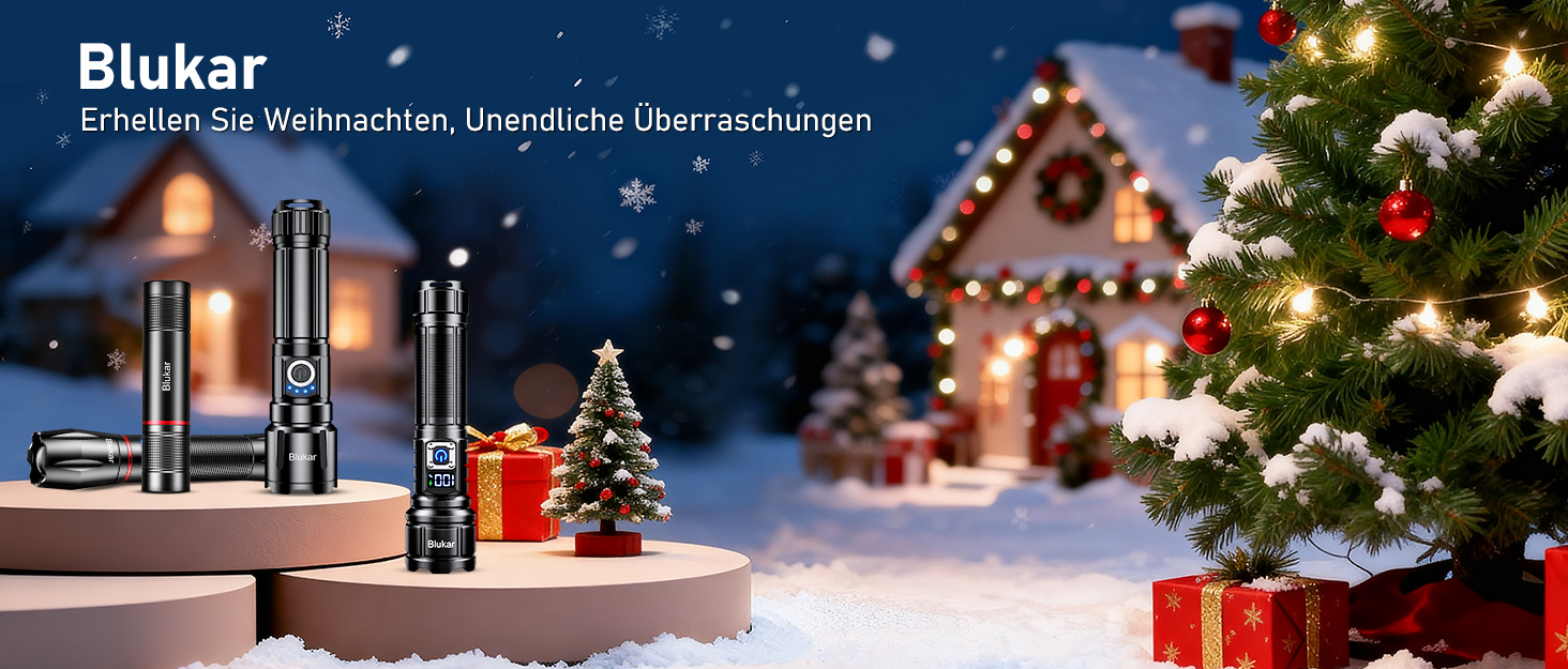 Ліхтар LED Blukar, перезарядний, надпотужний, з регулюванням фокусу, 5 режимів, водонепроникний IP67, для кемпінгу, туризму, риболовлі, надзвичайних ситуацій, чорний
