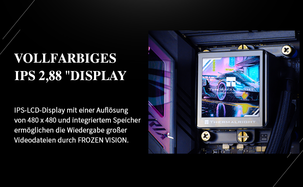 Thermalright Frozen Vision 240 Black - Смарт-система водяного охолодження з LCD-дисплеєм