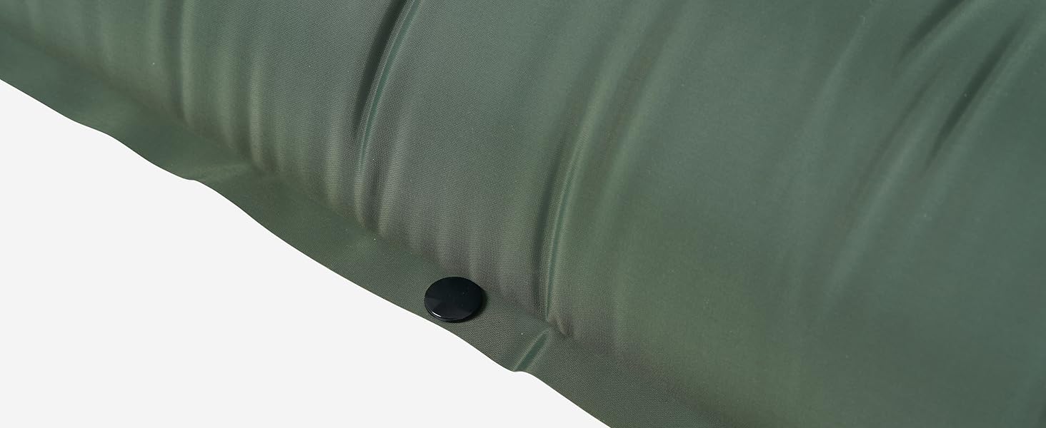 Каремат надувний екстра-товстий 12 см, ширина 70 см з помпою та подушкою для кемпінгу, туризму та велопоходів