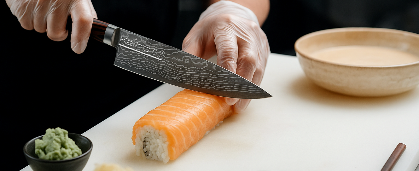 Преміум кухонний ніж для професіоналів та поціновувачів – 20,5 см, нержавіюча сталь 5Cr15, ергономічна ручка, подарункова коробка, довговічний та гострий ніж