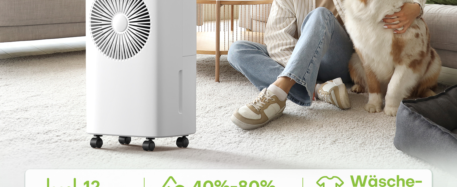 Електричний осушувач повітря CONOPUPlus 12L/день з авто-осушуванням, таймером та безперервним зливом. Підходить для квартири та підвалу.