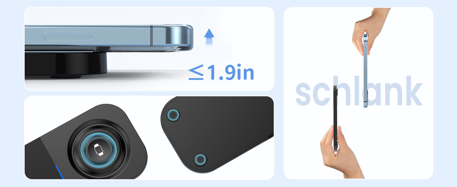 Бездротовий зарядний пристрій JoyGeek 2-в-1 для iPhone, Apple Watch та AirPods (Чорний)