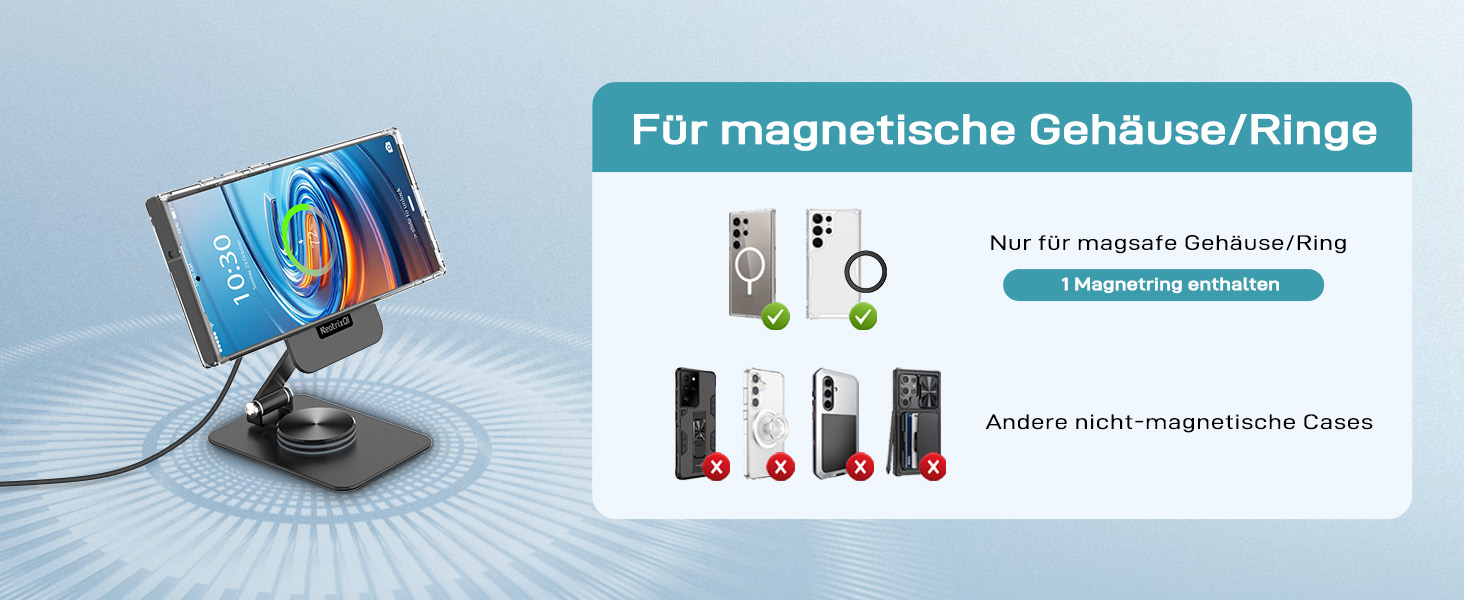 Бездротовий зарядний пристрій MagSafe для Samsung Galaxy S25 Ultra/S24, iPhone 16/15/14, Pixel 10/9 Pro/8, Android, білий/чорний