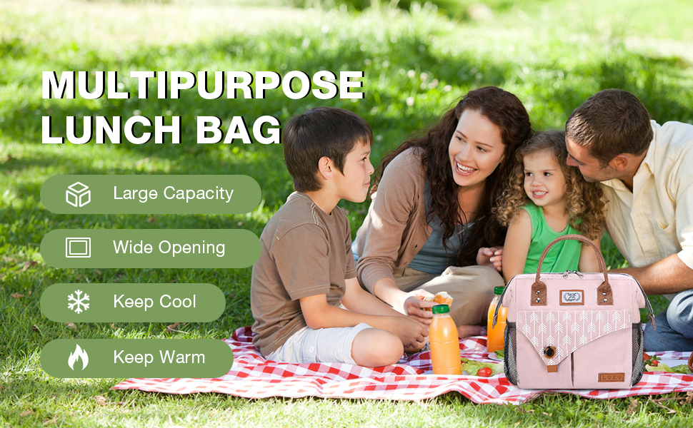 Льодогенератор Lekesky для жінок: ізольована ланч-торба, 11л, рожева