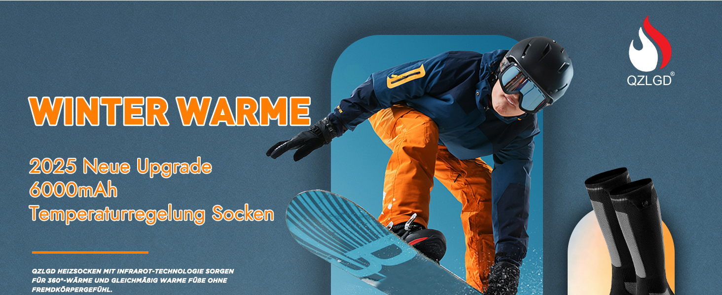 Гріючі шкарпетки для жінок та чоловіків, 5V, 6000 mAh, для катання на лижах, відпочинку на природі, кемпінгу, хайкінгу, розмір 38-44 EU
