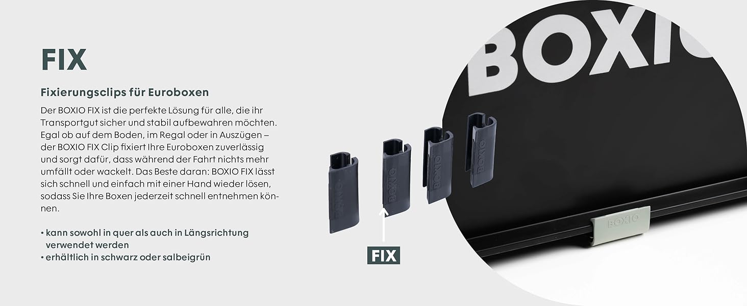 BOXIO SOLO: Пластикова ящик з кришкою 40x30x28 см, для зберігання, транспортування, кемпінгу, човна, гаража або саду, стелажна, сумісна з іншими євробоксами