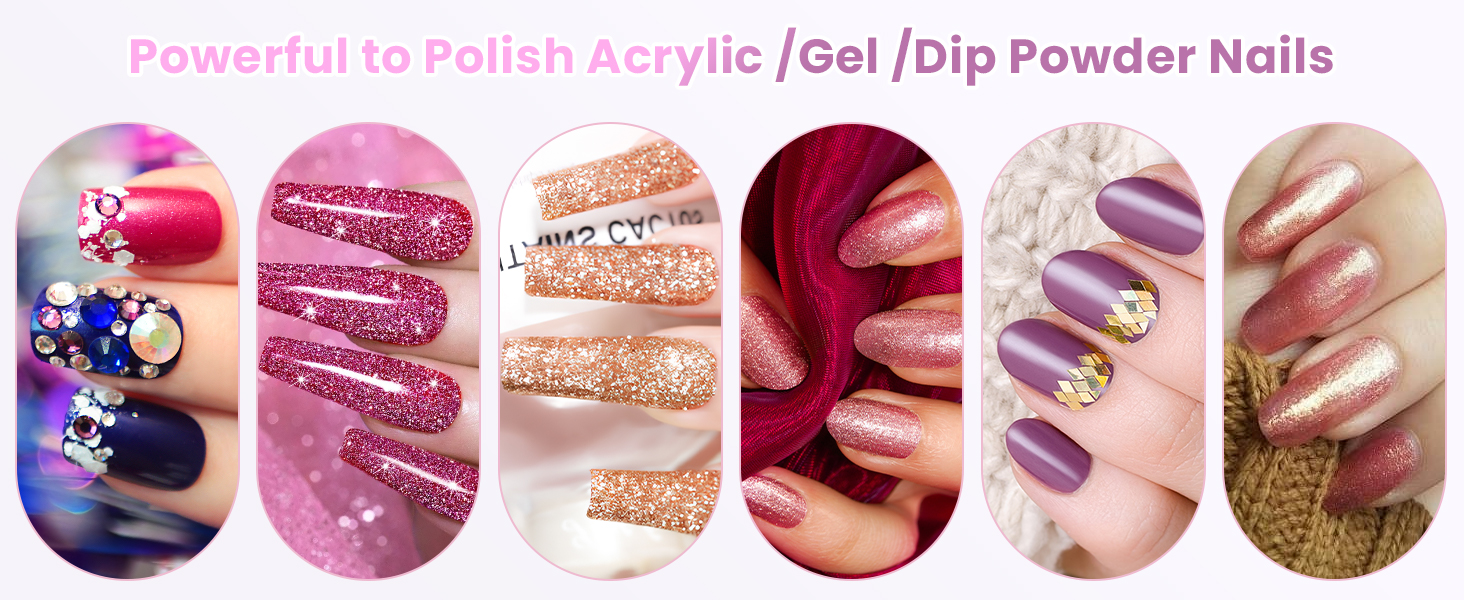 Бездротовий фрезер для нігтів 35.000 об/хв - професійний нейл-дриль для гелю та акрилу, електрична нігтьова пилка з регулюванням швидкості (фіолетовий)