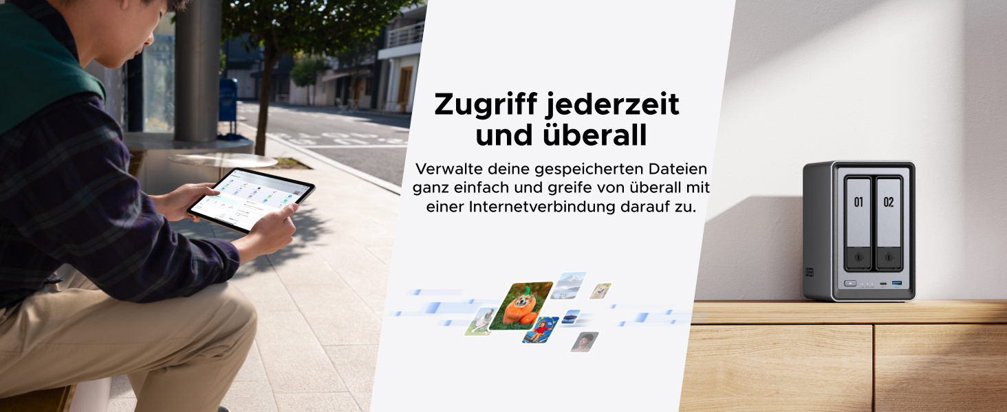 NAS UGREEN NASync DXP2800: 2-Bay, Intel N100, 8GB DDR5 RAM, 2.5GbE, M.2 NVMe, HDMI 4K, для дому та офісу (без дисків)