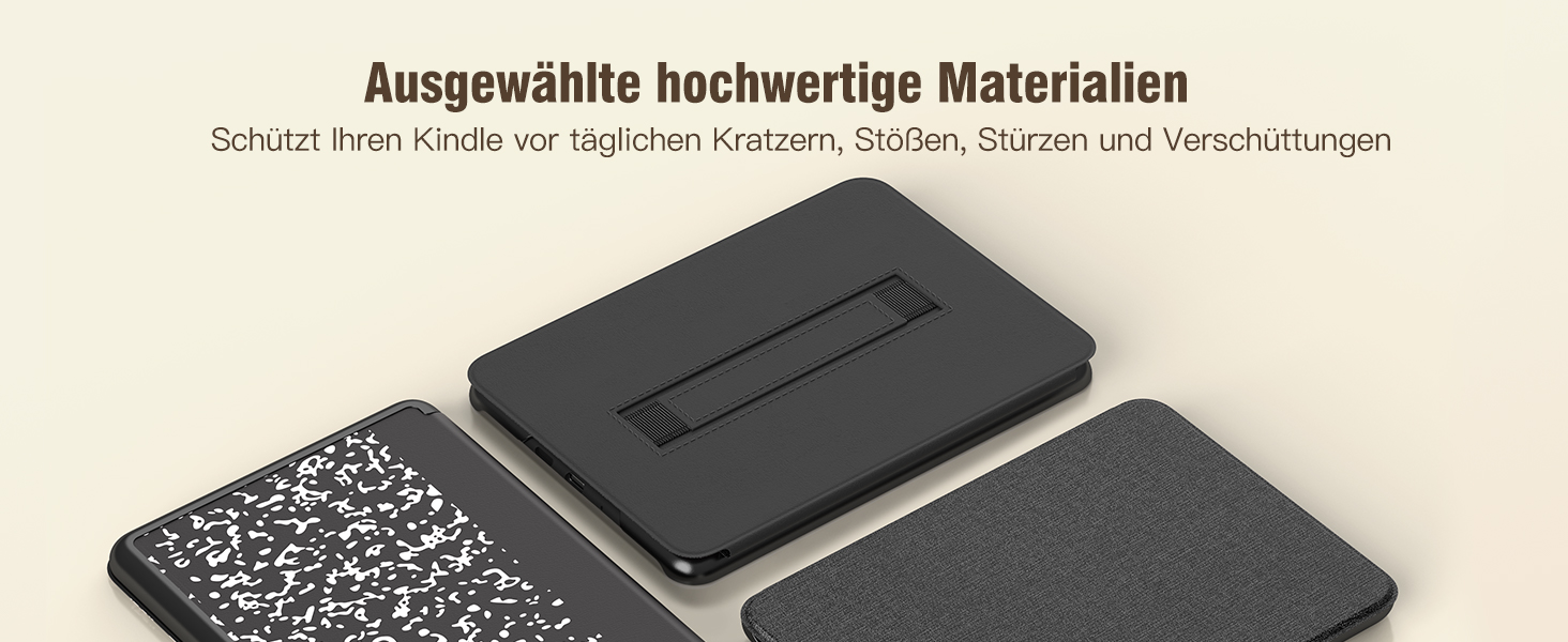 Чохол MoKo для Kindle Paperwhite 12-го покоління (2024) та Kindle Colorsoft Signature Edition (2024), зелений, з авто-ввімкненням/вимиканням та зручною петлею для руки
