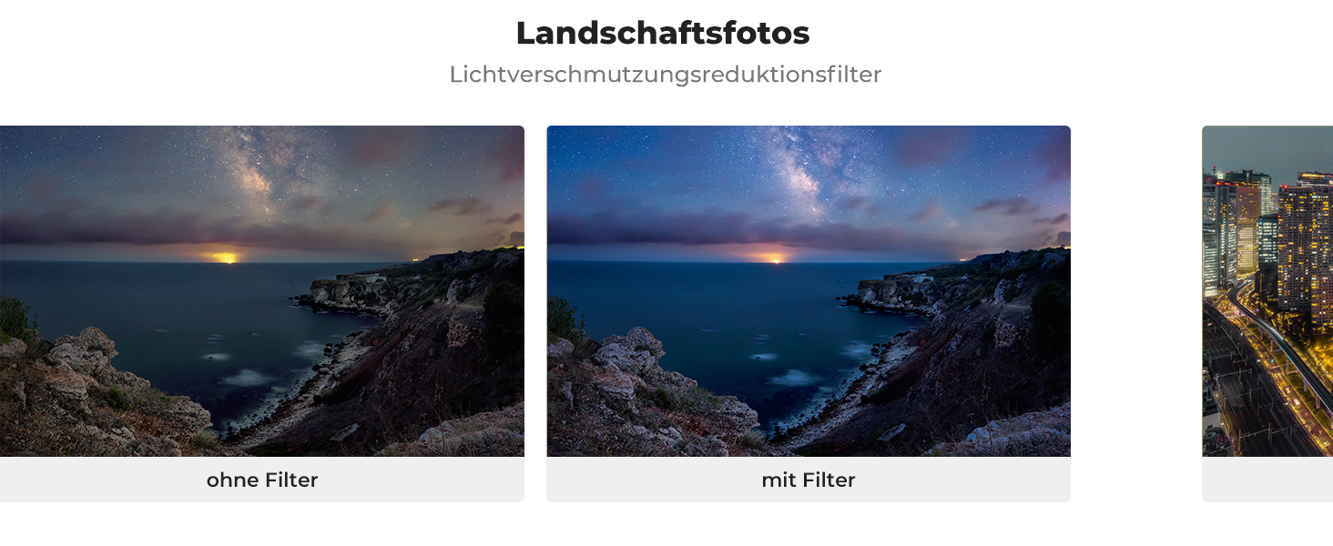 Фільтр K&F Concept Nano-X 82mm Natural Night Astroklar для нічної зйомки та астрофотографії