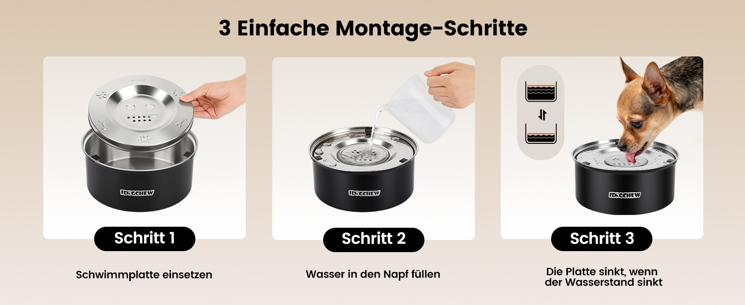 Миска для собак без облизування, нержавіюча сталь, 1л, чорна. Миска проти облизування з неслизьким дном, легко миється, для собак