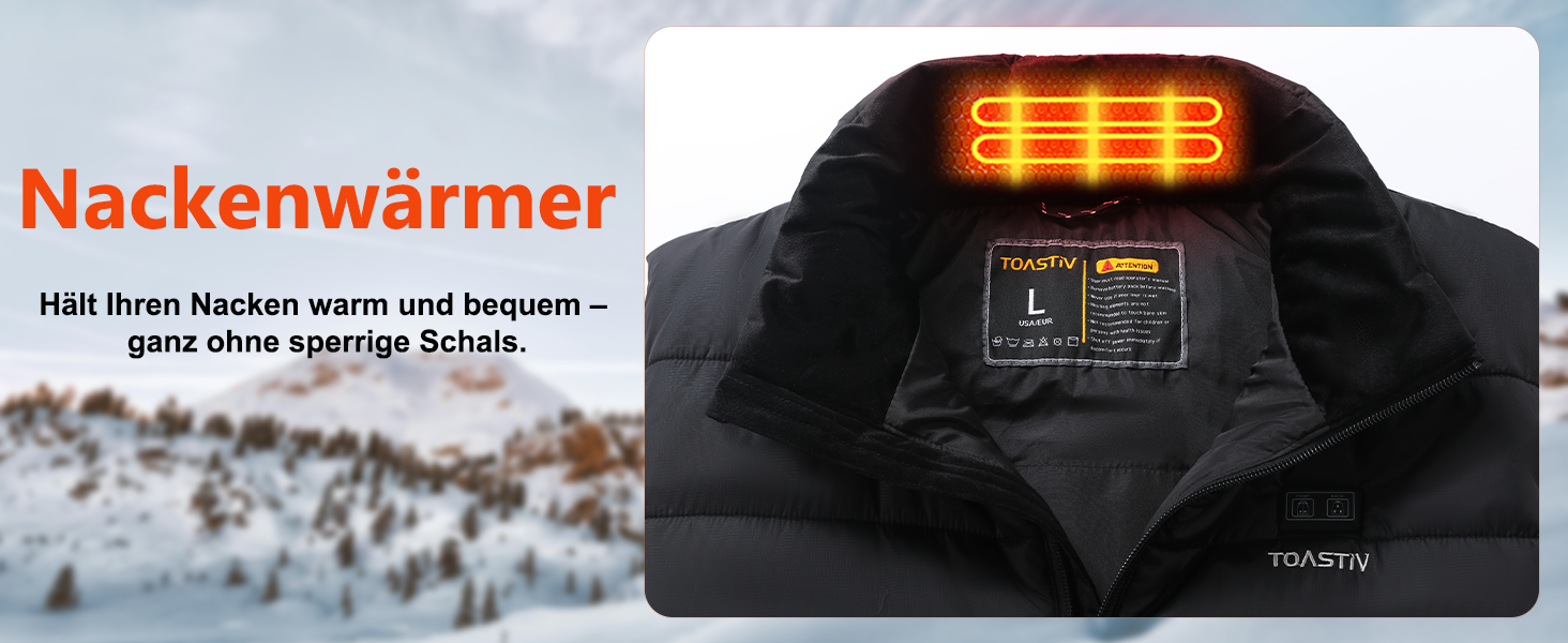 Обогреваемый жилет для мужчин с PowerBank 18400mAh, жилет з 8 зонами обігріву, чорний, L