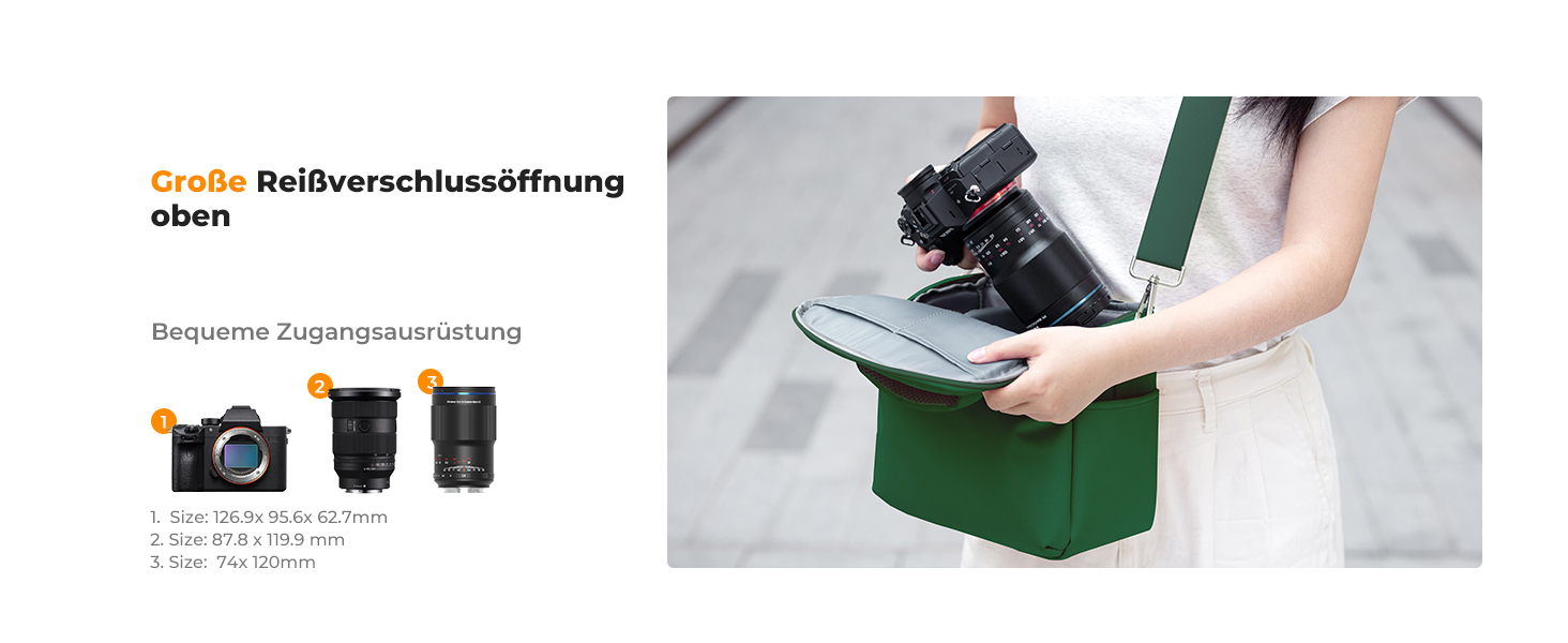 Рюкзак для фотокамери K&F Concept, сумка на плече, підходить для DSLR, SLR, зручна для щоденного використання (зелений)