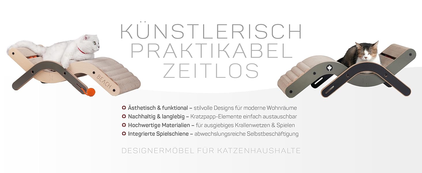 Крісло-лежанка для котів Beach Chair від CanadianCat Company: крізь-доріжка, лежанка, гамак | 70 x 35 x 25 см