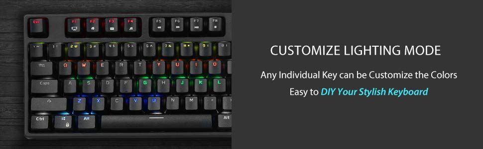 Механічна ігрова клавіатура Royal Kludge RK87G RGB TKL з 87 клавішами, без NumPad, тактильні коричневі перемикачі, підключення 2.4G, макроналаштування, чорний колір