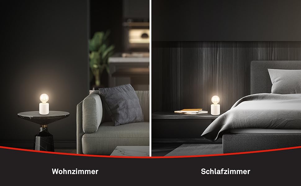 BRILONER Настільна лампа мініатюрна, ретро/вінтаж, кераміка, біла, E27, 10W, для спальні/офісу/читання, 10x9 см