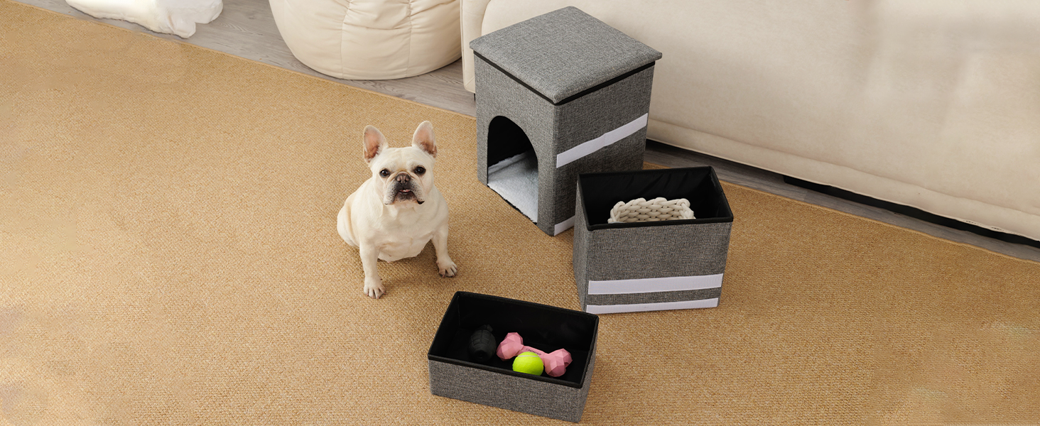 Сходинки для собак FurryPaws: 3-ступенева переносна драбинка для собак до ліжка та дивана, антиковзаюча, для маленьких та великих собак, ідеальна для подорожей