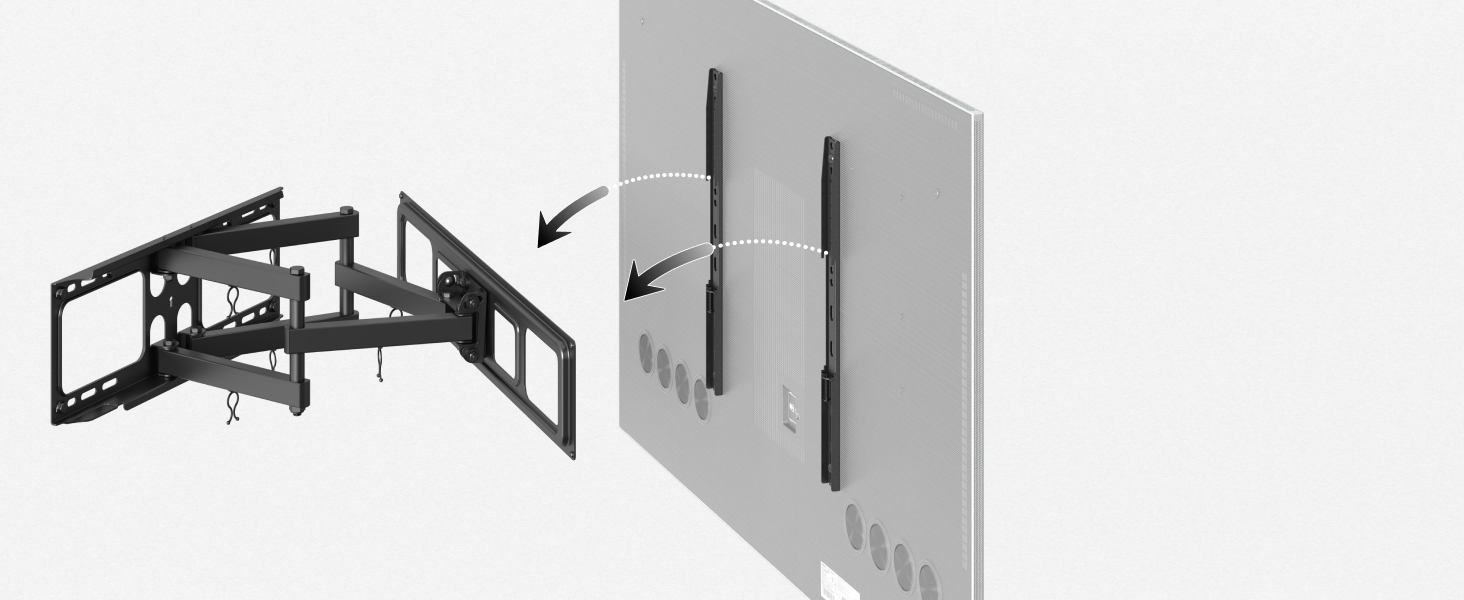 Кріплення для телевізора RICOO S9564: універсальний настінний тримач для телевізорів 40-75 дюймів (VESA 600x400, до 45 кг)