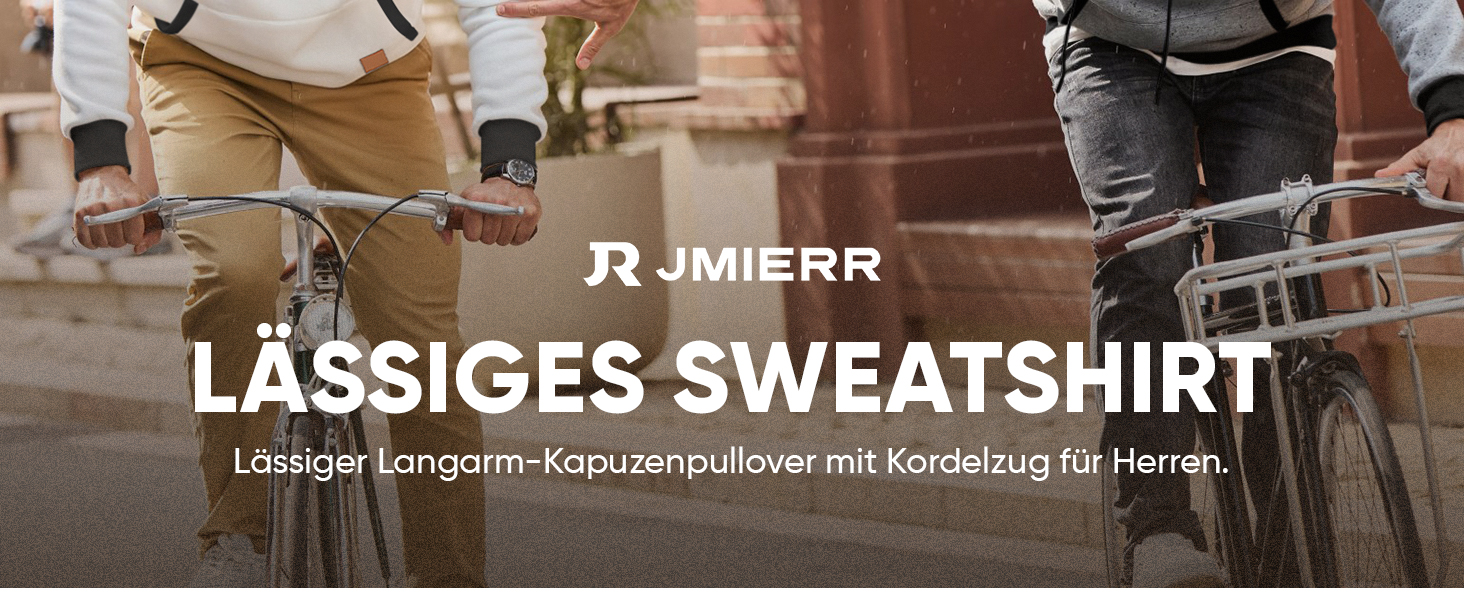 Світшот JMIERR чоловічий з капюшоном, теплий, з кишенею, бавовна, колір зелений