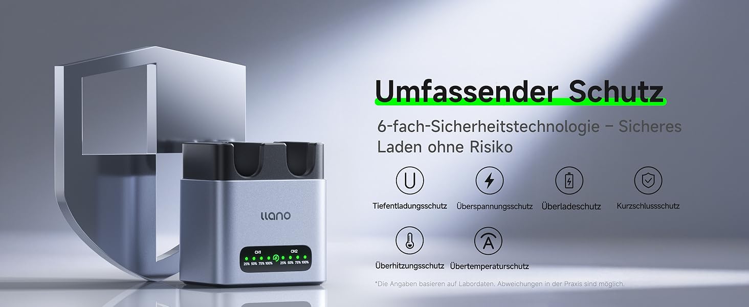 Зарядний пристрій для акумуляторів Canon LP-E6P/LP-E6NH: Dual-Slot, USB-C, LED-дисплей, сумісний з EOS R5/R6/R7 Mark II, 5D/6D/7D Mark II/III/IV, 60D/70D/80D/90D