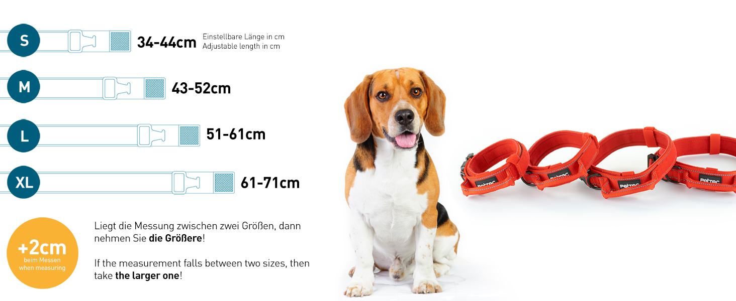 Нашийник для собак PetTec з неопрену та нейлону з ручкою, м'який, водонепроникний, регульований (S-XL), комплект з повідком, червоний