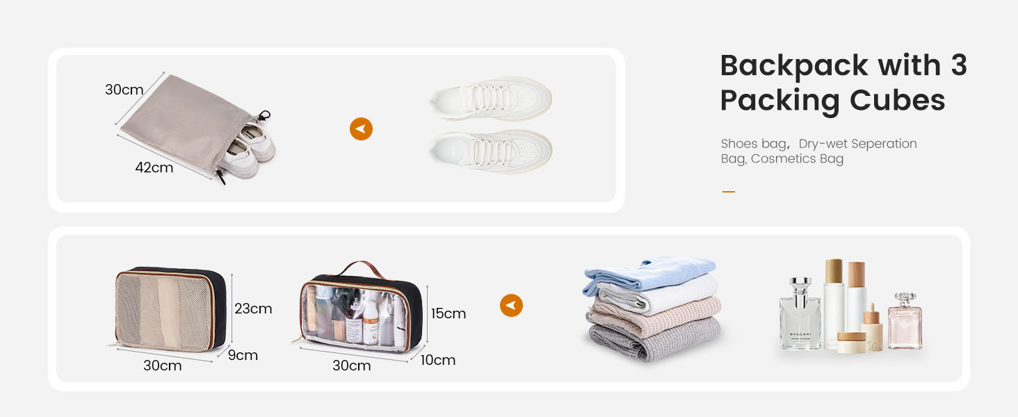 LOVEVOOK Рюкзак ручної об'єм 40L для подорожей, чорний. Підходить для ноутбука 17,3