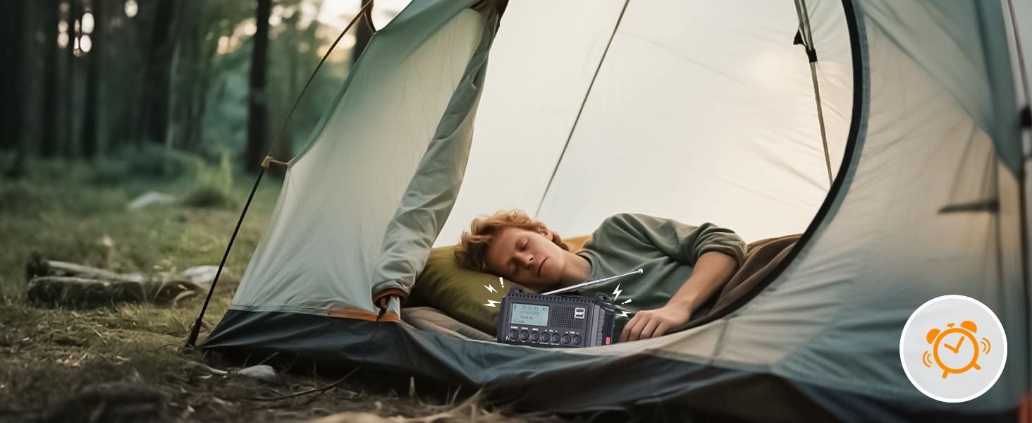 Радіо DAB/DAB+/UKW з вбудованим акумулятором 5000mAh, сонячне, аварійне, з USB-зарядкою, для кемпінгу, з LED-ліхтариком, SOS-сигналом, ручне, портативне, чорне