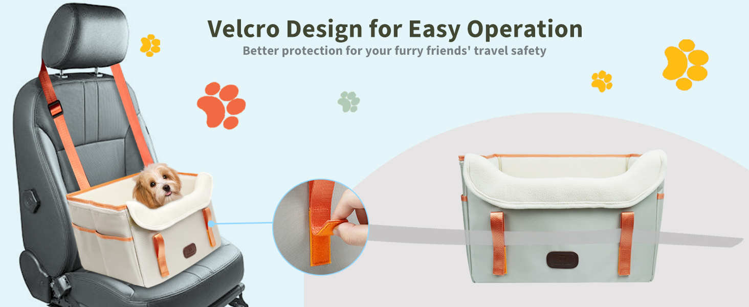 Автокрісло для собак Threedokke - зручне та безпечне автокрісло для маленьких собак до 6 кг (Khaki)