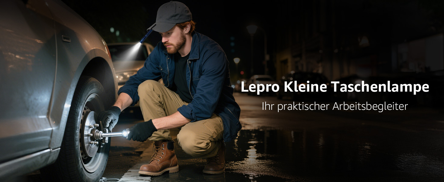 Ліхтарик LED Lepro, Mini IPX4 Водостійкий, 3 Режими, 2 шт. (Синій)