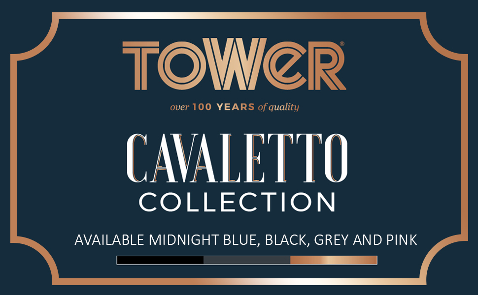 Набір ємностей для зберігання чаю, кави та цукру Tower Cavaletto T826131GRY, сталь, колір Midnight Blue, 3 шт.