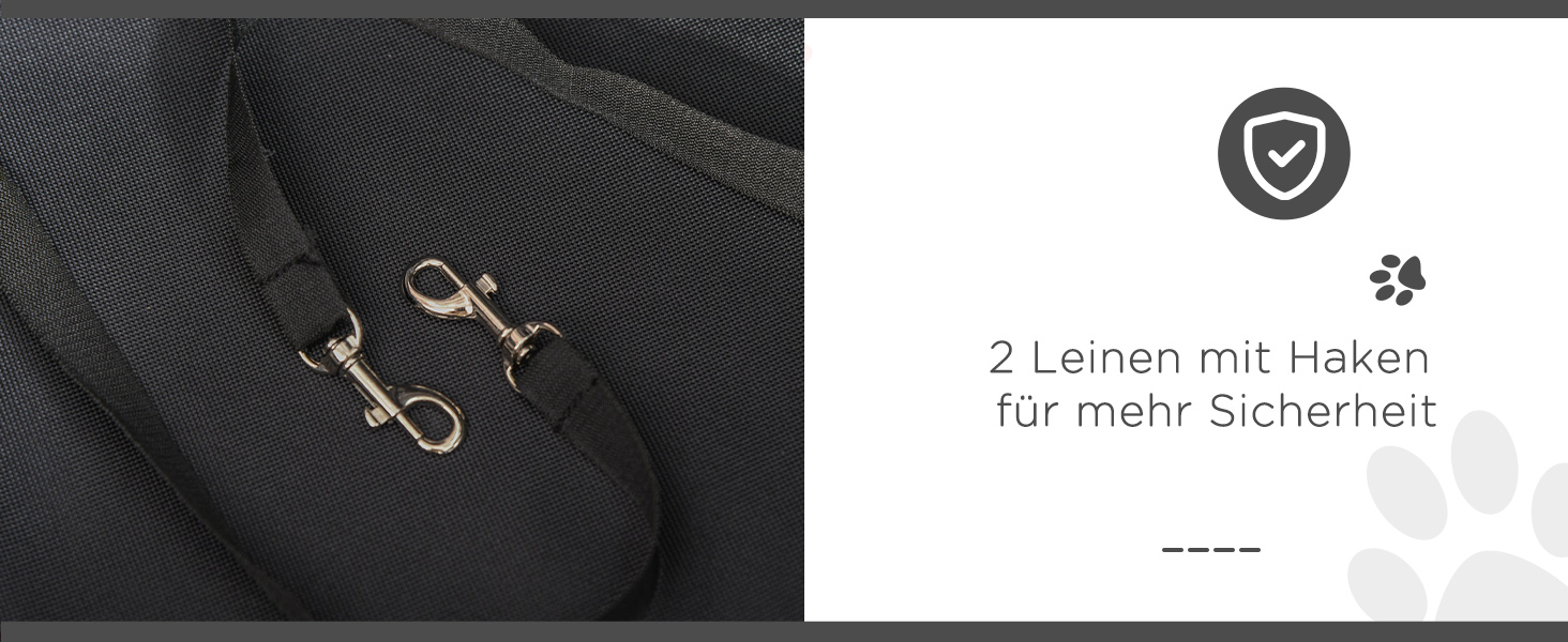 Візок для тварин PawHut - зручний прогулянковий візок для собак та котів, сірий, 76,5 x 52 x 95 см