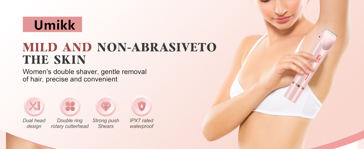 Електричний жіночий триммер Silky Splash 2-в-1 для бікіні, обличчя та тіла, водонепроникний IPX7, з USB-зарядкою, блакитний