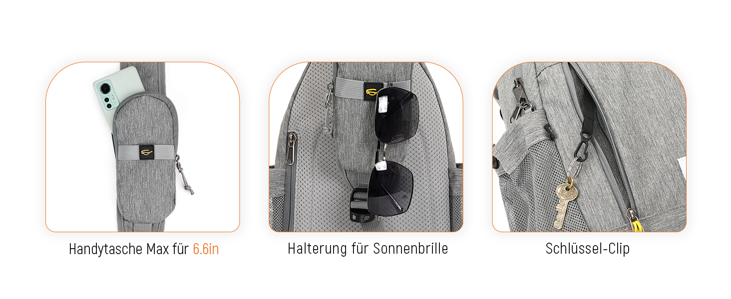 Чоловіча сумка через плече SKYSPER: стильна, захищена від крадіжок, для подорожей та повсякденного використання (чорна)