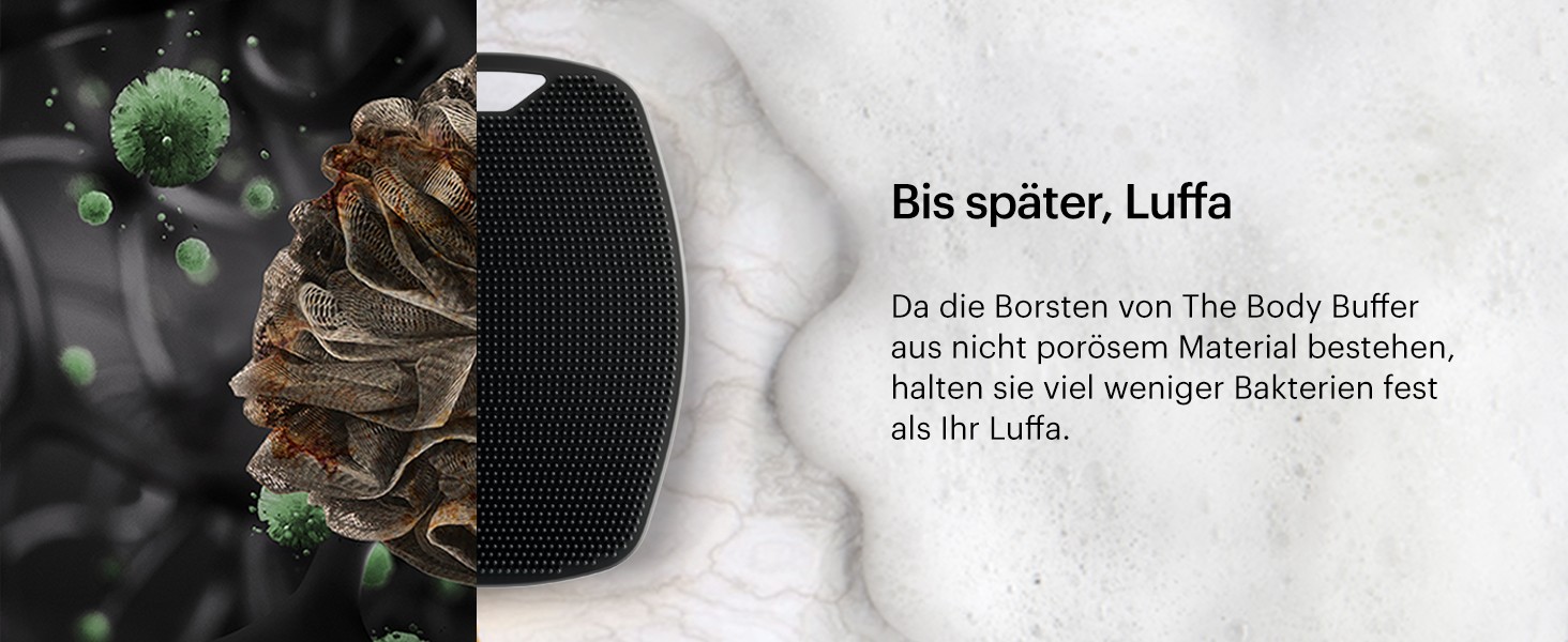 The Body Buffer від MANSCAPED®: силіконовий скрабер для тіла - ефективне очищення та пілінг, ергономічна ручка